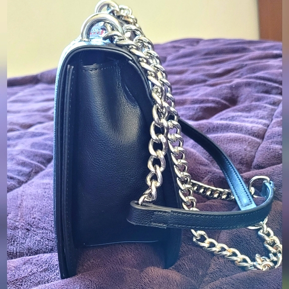 INC studded red, silver and black rhinestone purse. - Picture 2 of 5